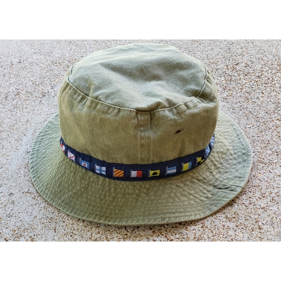 Accessories - Active Outfitters Denim Green Flag Bucket Hat - one size